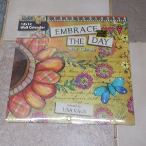 New Embrace The Day 2022 calendar, 12"x12"